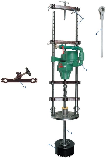 Druckluftmotore, Antriebe, Anbohrmotore, Anbohrmaschinen, Bohrmaschinen, Anbohrgeräte, Anbohrständer, Perfekt 3, Gasleitungen anbohren, Wasserleitungen anbohren, Fräser, Zentrierbohrer, Lochfräser, Sägekranzfräser, Zwischenflansch, Flanschadapter