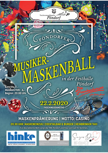 Musiker Masskenball TMK Pöndorf