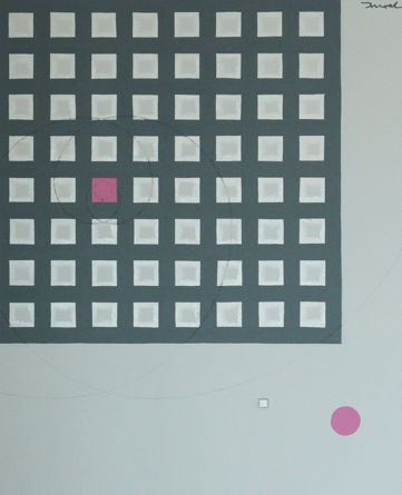 KEKKAI  3   500mm*606mm   F12   2023  acrylic on canvas, wood