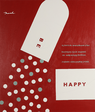 HAPPY GACHA  2   455mm*530mm   F10   2021  acrylic on canvas, wood