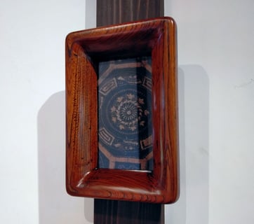 拭漆額　松崎融　山の上ギャラリー