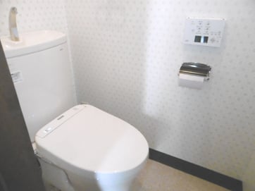 トイレ　リフォーム後　ピュアレストQR　アプリコットF1A