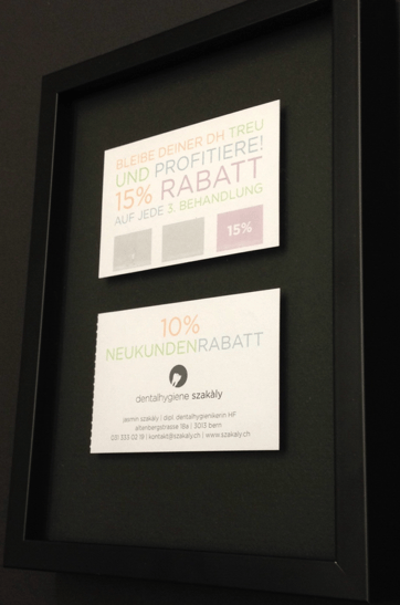 DH Visitenkarte eingerahmt