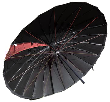 Schirm, Baustellenschirm, Schweisserschirm, Schweissschirm, Schutzschirm, Wetterschirm, Arbeitsschirm, schwerentflammbar, Wasserdruckbeständig