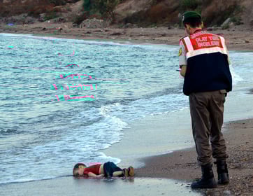 Aylan Kurdi, Sinnbild für die Flüchtlingstragödie. Bild: Keystone