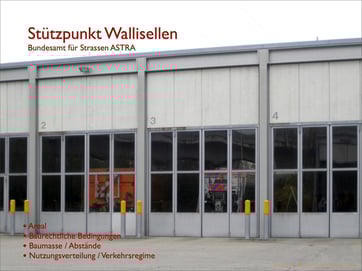 Sanierung / Erweiterung Stützpunkt Wallisellen Bundesamt für Strassen ASTRA Machbarkeitsstudie, Hopf & Wirth Architekten Winterthur