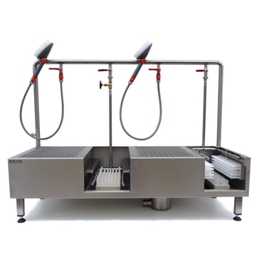 Installation de lavage pour bottes et chaussures de travail