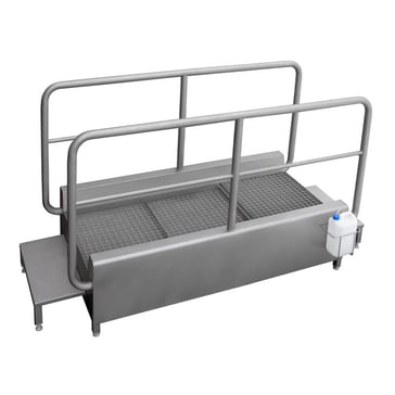 Pass-through sole disinfection tub BASIC