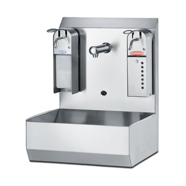  Hand-washing basin sensor splash protection panel 