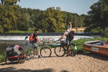 Wer Lust hat sein Rad gegen ein Paddelboot zu tauschen, kann dies z.B. bei Neiße-Tours in Rothenburg/ O.L. tun. ©Philipp Herfort