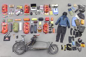 Velopreneur Gunnar Fehlau startet auf einjährige Deutschlandreise mit E-Cargobike und Zelt / Quelle/Source [´www.pd-f.de / Kay Tkatzik´]