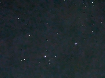 ブラジルの夜空に輝く南十字星