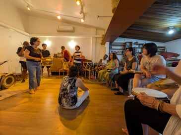 リズムのクラスにて