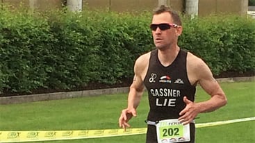 Holte sich die FL-Triathlon Krone 2017 - Daniel Gassner vom Triathlon Club Vaduz