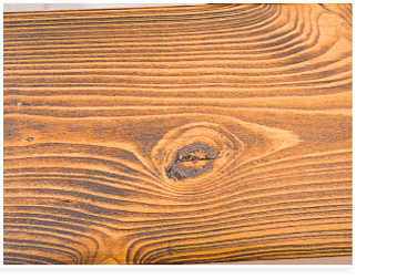 Öle und Wachse pigmentieren: fertiges Holzstück