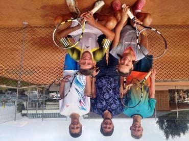 U16 Mannschafts-Landesmeister 2013: (hi. v. li.) Ferdinand Zittmayr jun., Mannschaftsführer Ferdinand Zittmayr sen., Julian Stöger, (vo. v. li.) Nadja Ramskogler, Gregor Ramskogler