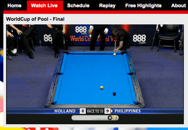 フィリピン、ゲームボールの前の8番がこれ。コルテッザが見事に決めた！