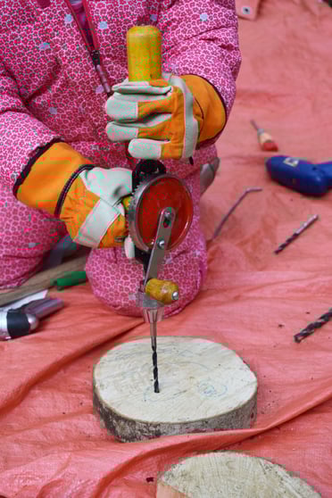 Picture of boy playing with numbers