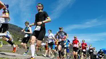Duathlon Landesmeisterschaft: Start der Männer (Bild: D. Bichler)
