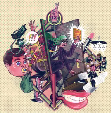 EDITORIAL COVER ILLUSTRATION "WIEDEREINSTIEG" → Sensor Magazin Mainz