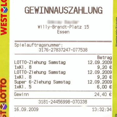 Gewinnauszahlung