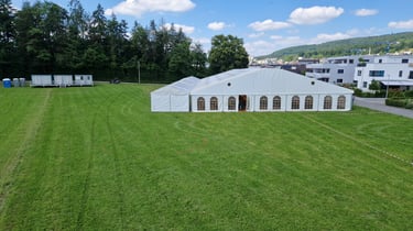 Aargauischer Musiktag Rohrdorf, 4. Juni 2024, Aufbau