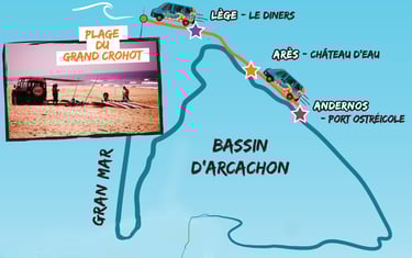 Ecole Surf - Plage du Grand Crohot - L'Andade Surf - Parking Nord Grand Crohot