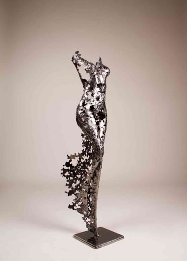 Forged iron sculpture
