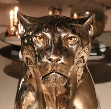 Chris Tap bronze jaguar