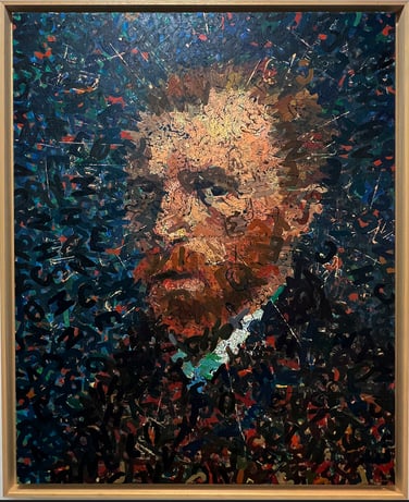 Van Gogh. 70 x 90 cm. Mixed media on canvas.