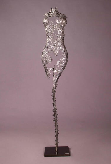 Torso metal sculpture