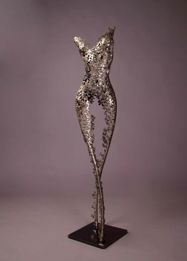 Forged iron sculpture