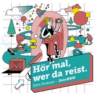 PODCAST COVER ILLUSTRATION „DEIN NRW“ → Kommunikation Lohnzich GmbH & Co. KG