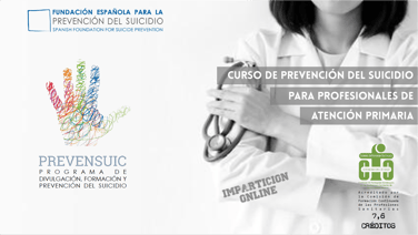 Curso 'Prevensuic' de prevención del suicidio en Atención Primaria.