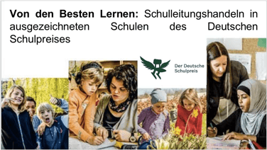 Von den Besten Lernen: Schulleitungshandeln in ausgezeichneten Schulen Michael Schratz