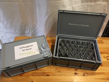 Kaffeegläser mieten für Feste