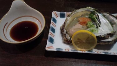 ひょうたんの殻付き牡蠣