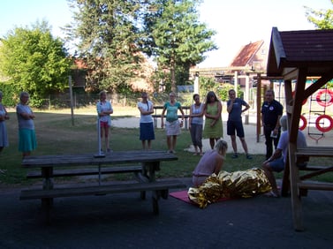 Was mache ich im Notfall? Herr Neumann (DRK) gibt Auskunft.