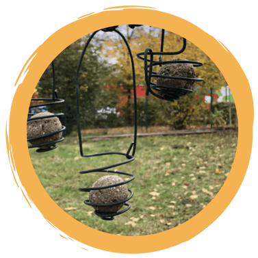 Meisenknödelhalter aus Draht