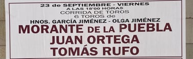 Toros de Garcia et Olga Jimenez pour Morante de la Puebla, Juan Ortega et Tomas Rufo