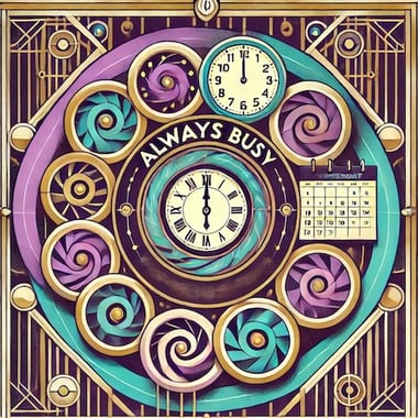 exhausting cycle of always being busy