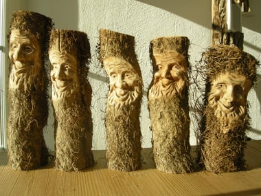 Efeumannli Schnitzerei wurzelmannli