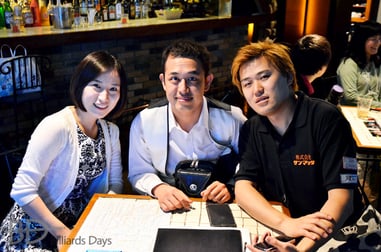 韓国の柳承佑（中央）と青木亮二