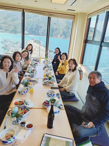 綺麗な海が一望出来る特等席で、まずパチリ！