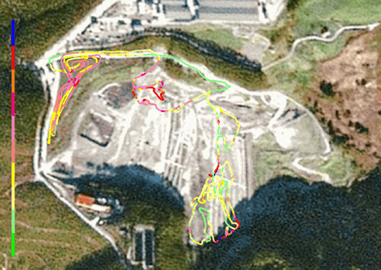 スペインのランドフィルマッピング