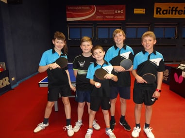 Tobias Mach, Jakob und Simon Wilder, Niklas Binder und Nico Zimmermann.