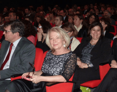 Dominique Noel Mina  Daban prix communication sante festival deauville lmc coach lmcoach appli service mobile france leucemie myeloide chronique observance appli application cml soutien novartis oncologie leukemia