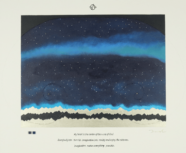 STARRY SKIES 2   606mm*500mm   F12   2021 acrylic on canvas, wood