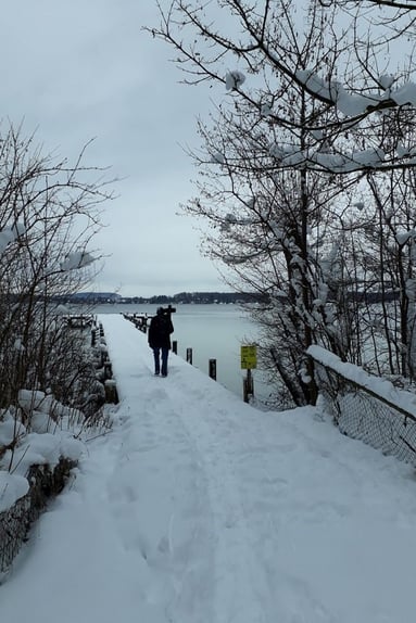 Winterzählung bei den Oberdorfer Stegen (Foto: Maja Kilian-Siemers) 