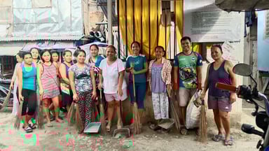 セブの環境事業住民グループHUPAの様子